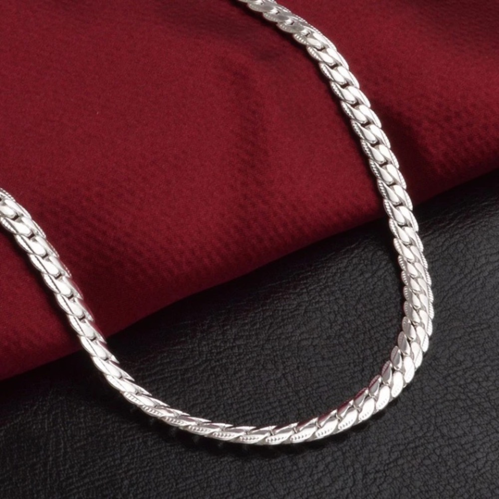 NEW 5mm 925 Sterling Silver Necklace - Picture 3 of 9